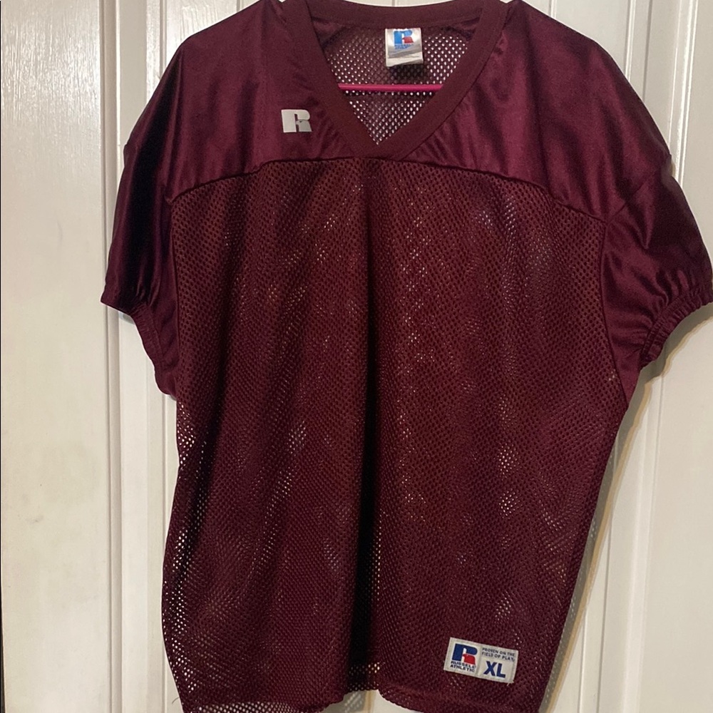 Russell Athletic Burgundy Mesh Jersey